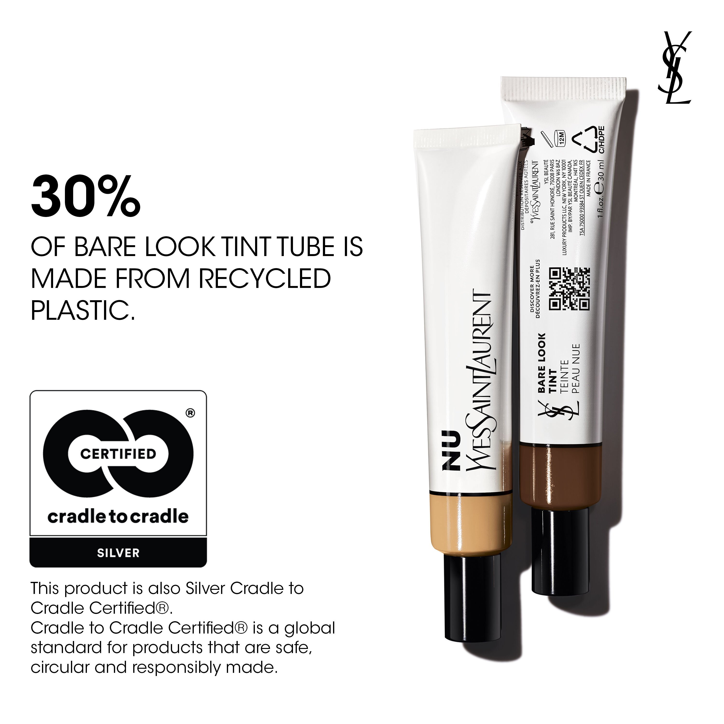 Nu Bare Look Tint Skin Tint Dewy Foundation YSL Beauty